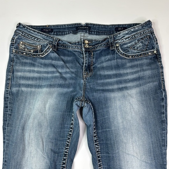 Vigoss The New York Capri Jeans Size 24 Length 21 - Picture 2 of 13